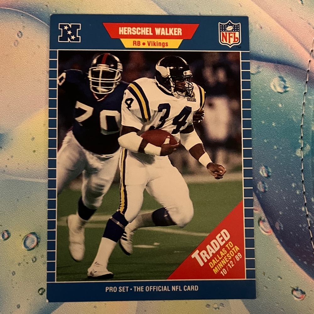 Herschel Walker NFL Football Card Vikings